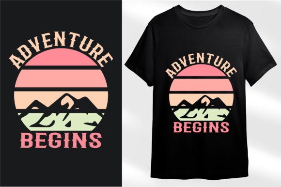 Adventure Begins: Graphics for T-Shirt Designs
