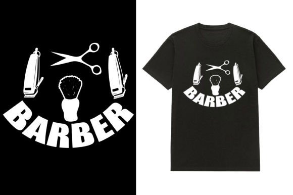 Barber T-shirt Design 02: Graphics & T-Shirt Designs