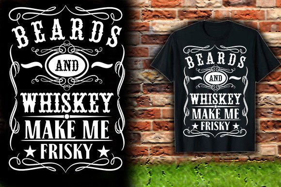 Beards and Whiskey T-Shirt Graphic