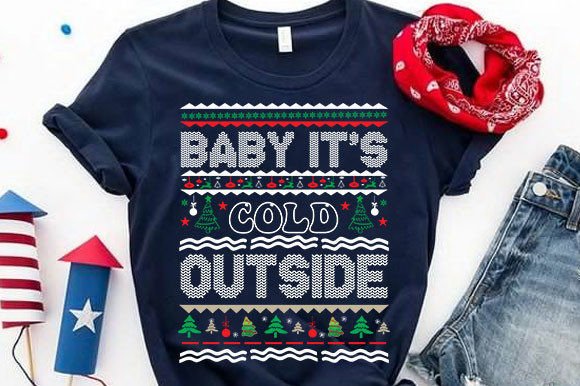 Christmas Quotes SVG Design for T-Shirt Designs