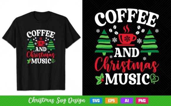 Coffee and Christmas Music Graphics