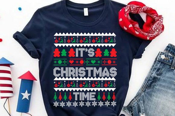 It's Christmas Time: Graphics and T-Shirt Designs