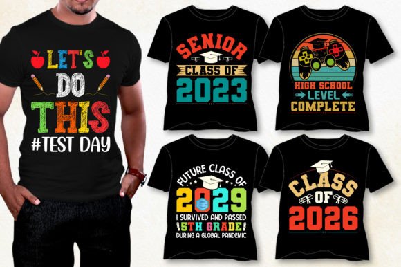 School T-Shirt Design Bundle Graphics