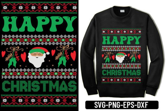 Ugly Sweater - Happy Christmas Graphics